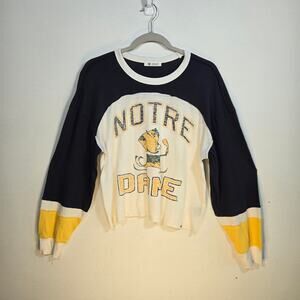 Women's '47 Cream Notre Dame Fighting Irish T-Shirt. Size Medium.